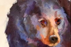Black Bear Blues 18x18