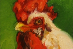 Postcard from the Farm - Rooster 8x8
