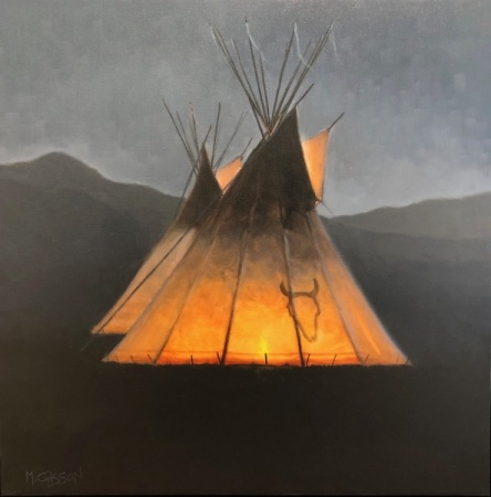 Mountain Glow 24x24