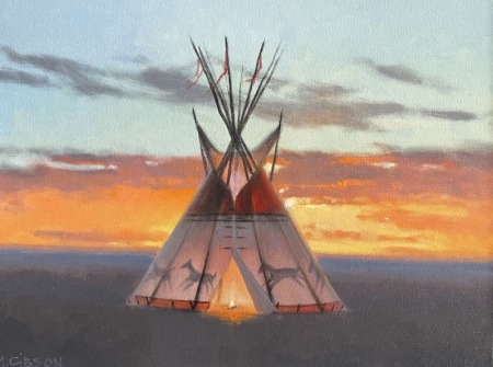 Idaho-Sunset-Study-14x18-2000