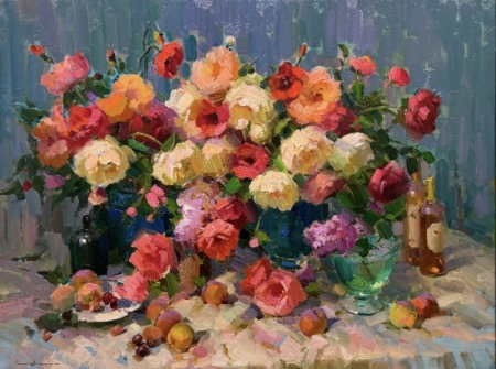 Still-Life-with-Flowers-and-Fruit-36x48-28000
