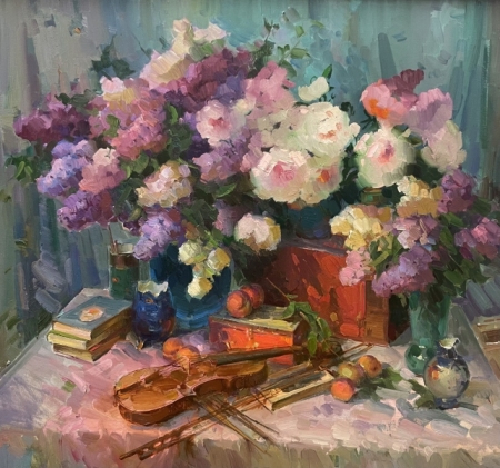 Still-Life-with-Violin-48x48