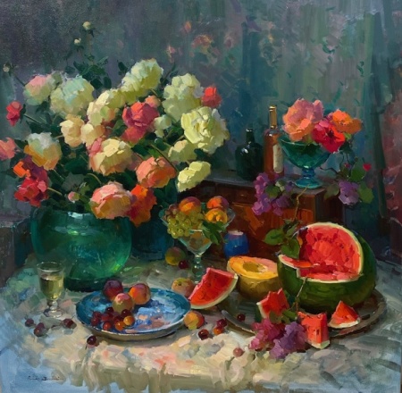 Still-Life-with-Watermelon-48x48